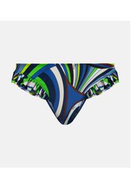 Slip bikini a vita bassa con stampa