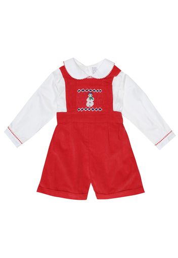 Baby - Tutina in cotone con ricami