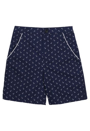 Shorts in cotone con motivi a stampa