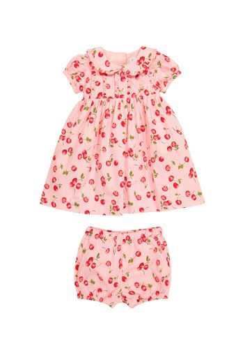 Baby - Abito in cotone con culottes