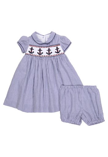 Baby - Abito in cotone con culottes