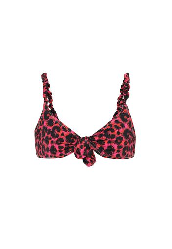 Top bikini Luca a stampa leopardata