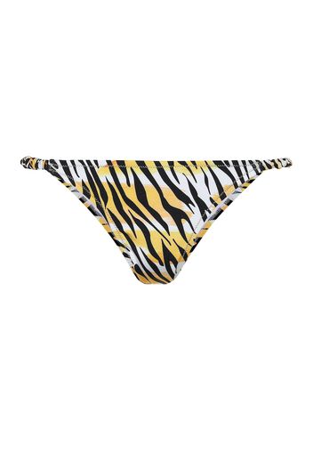 Slip bikini Scrunchie a stampa zebra