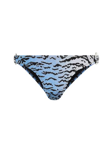 Esclusiva Mytheresa - Slip bikini Rings a stampa tigre