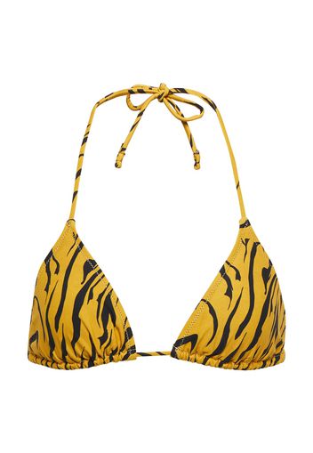 Top bikini Love con stampa