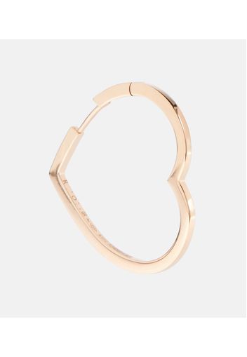 Orecchino singolo Antifer Heart Large in oro rosa 18kt