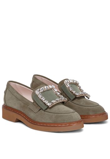 Mocassini Viv' Rangers Strass Stitch in suede