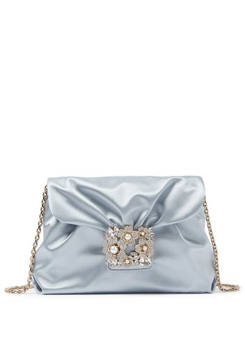 Clutch RV DrapÃ© Bouquet Mini in raso