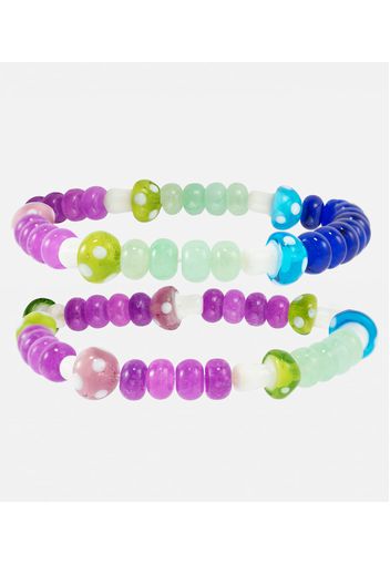 Set di 2 bracciali con quarzo