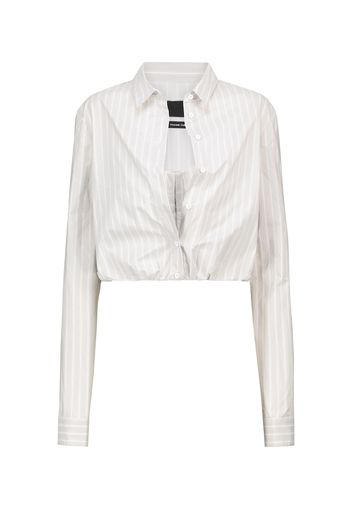 Camicia cropped Ludovica a righe