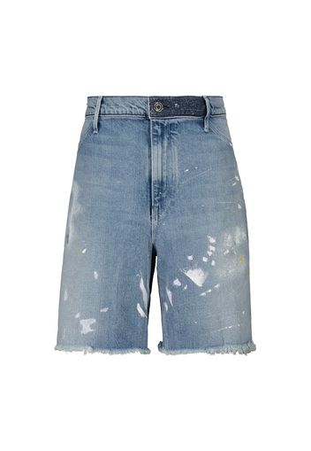 Shorts in denim dipinto