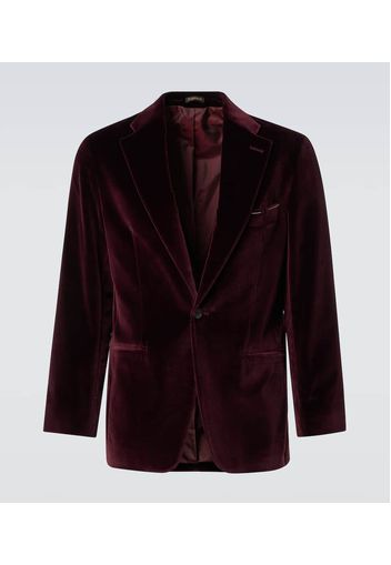 Blazer in velluto di cotone