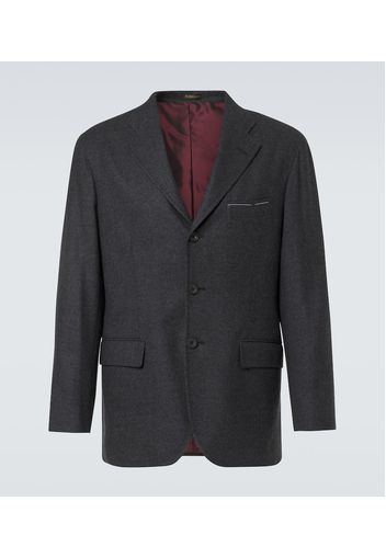 Blazer in flanella di lana