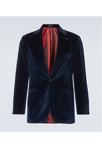 Blazer in velluto di cotone