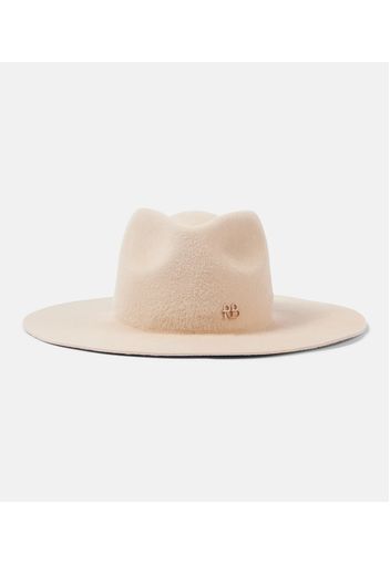 Fedora in shearling