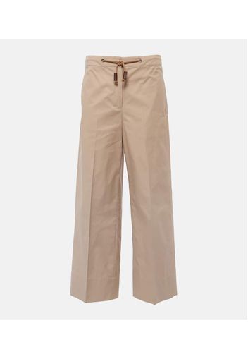 Pantaloni a gamba larga Ottavo in twill