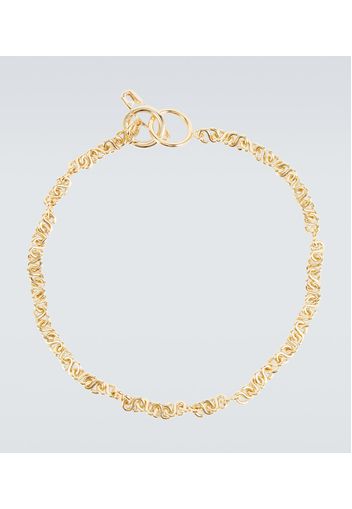 Choker a catena placcato oro