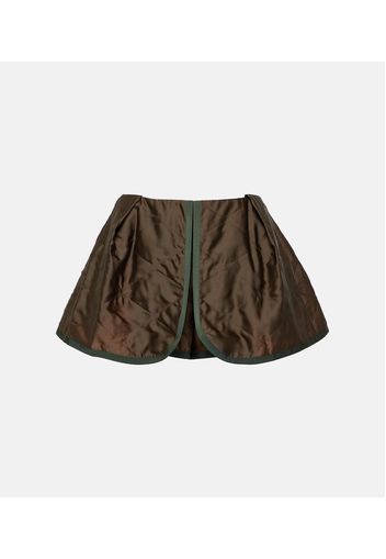 Shorts trapuntati in raso