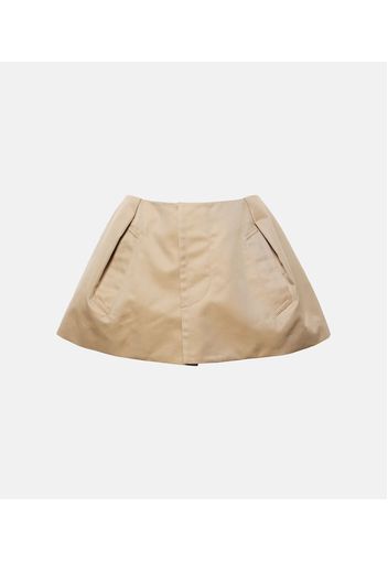 Shorts in gabardine di misto cotone