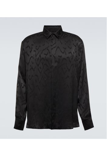 Camicia in seta jacquard