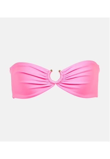 Top bikini a fascia Pierced