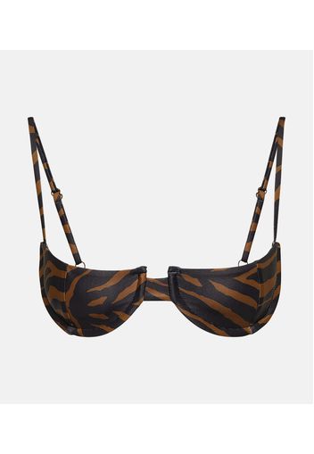 Top bikini zebrato