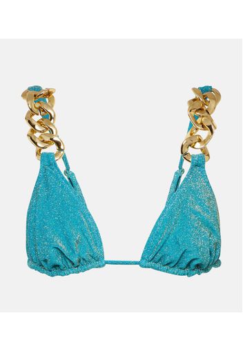 Top bikini a triangolo Gold Chain