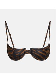 Top bikini zebrato