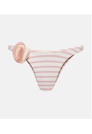 Slip bikini Rose 90s con applicazioni