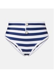 Slip bikini Grace a vita alta a righe