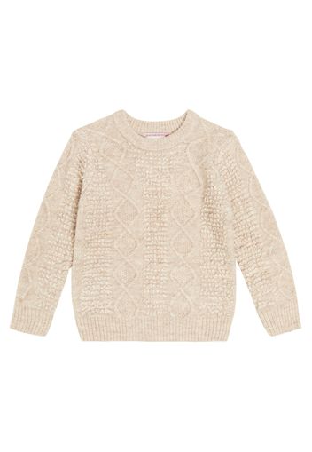 Pullover in maglia a trecce