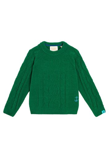 Pullover in maglia a trecce