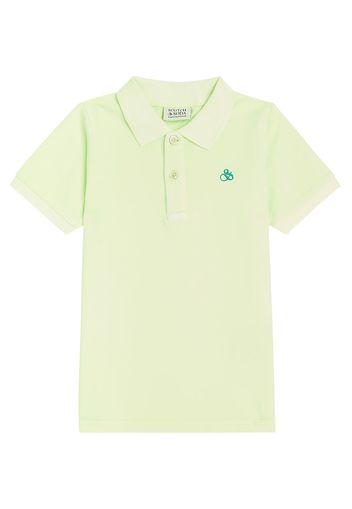 Polo in cotone con logo