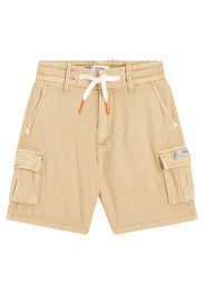 Shorts cargo in cotone e lino