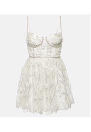 Miniabito bustier con paillettes