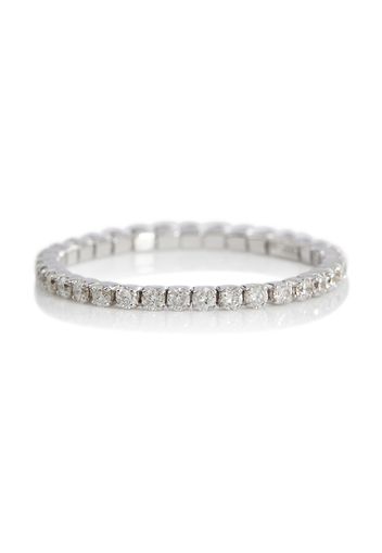 Anello Single Thread in oro bianco 18kt con diamanti