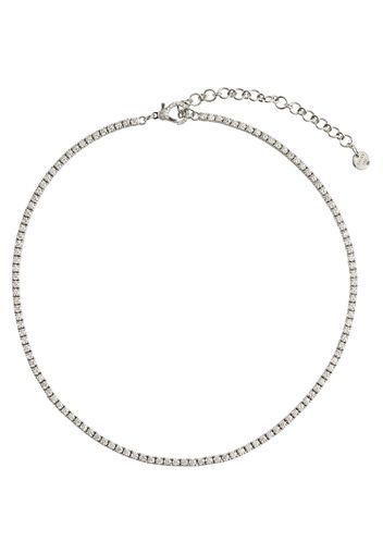 Choker Tennis in oro bianco 18kt con diamanti