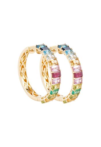 Orecchini Rainbow Eternity in oro 18kt