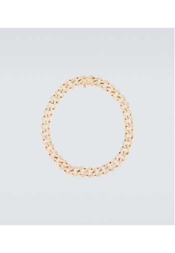 Bracciale a catena in oro 18kt e diamanti