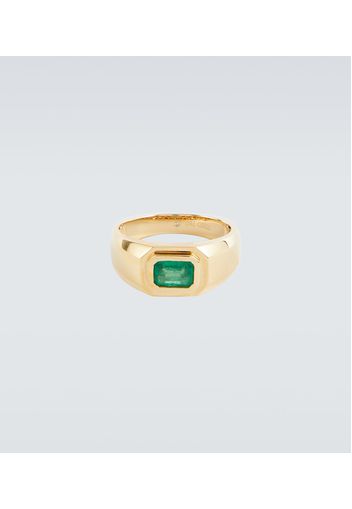 Anello Champion in oro 18kt con smeraldo