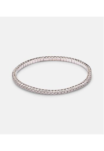 Bracciale Diamond Tennis Stretch in oro bianco 18kt  con diamanti