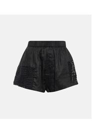 Shorts Rayure patchwork in cotone