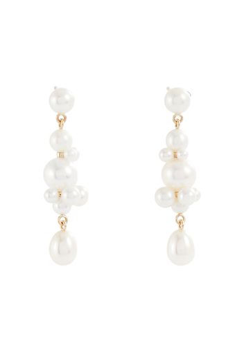 Orecchini Petit Perle Splash in oro 14kt con perle