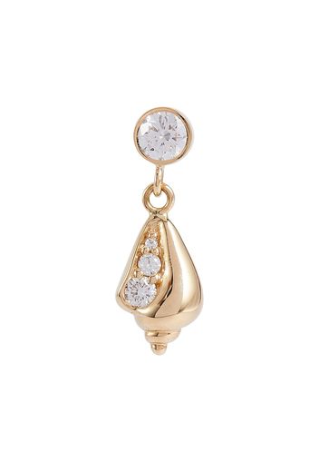 Orecchino singolo Conque de Diamant in oro 18kt con diamanti