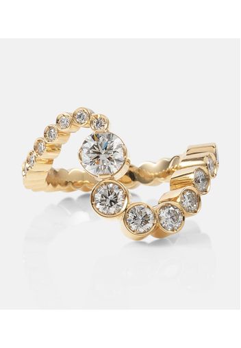 Anello Grand Ensemble Ocean in oro 18kt con diamanti