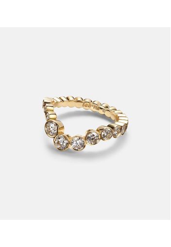 Anello Ensemble Ocean in oro 18kt con diamanti