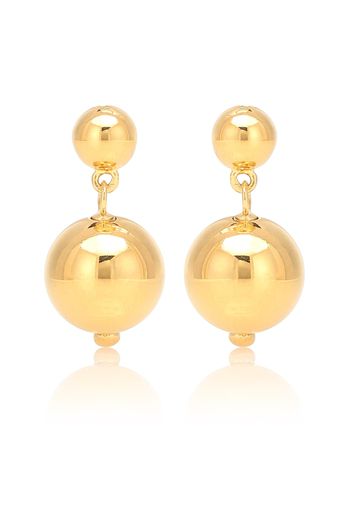 Orecchini Ball Drop bagnati in oro giallo 18kt