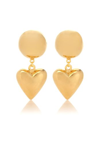 Orecchini Love in bagno d'oro giallo 18kt