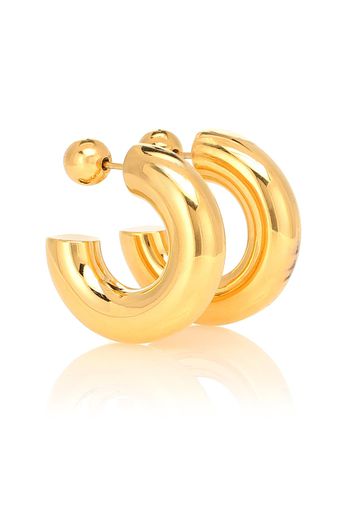 Orecchini Donut Hoops Small bagnati in oro giallo 18kt