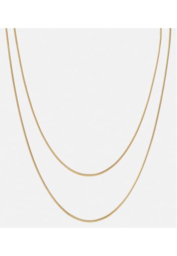 Collana Double Diana in vermeil d'oro 18kt